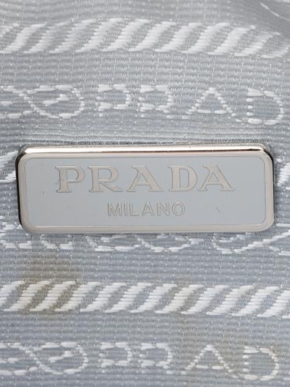 PRADA Re-Edition 2000 Mini Hobo silver gray small nylon bag underarm purse Y2k - Picture 13 of 15